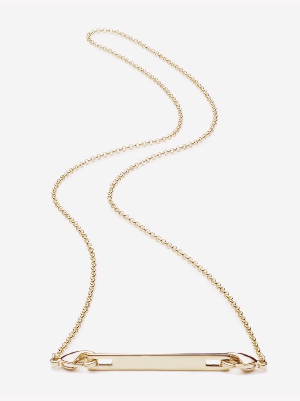 Eddie Borgo safety chain Pendant Necklace NWT